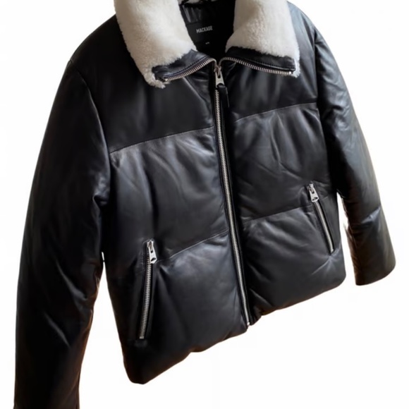 Mackage leather Puffer Jacket - Picture 3 of 3
